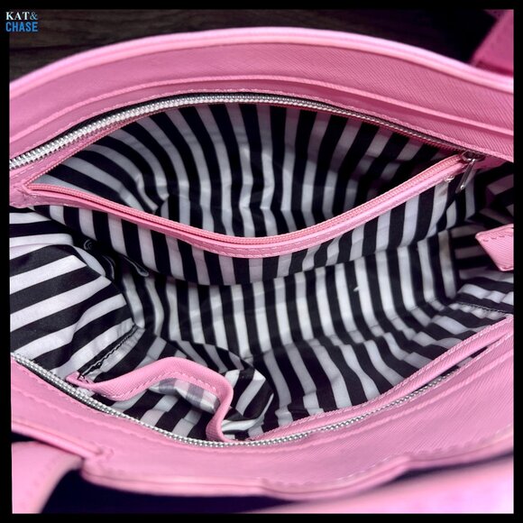 Marc Tetro Yorkie 100% Vegan Handbag Crossbody Small Tote Pink NWOT - Picture 8 of 11